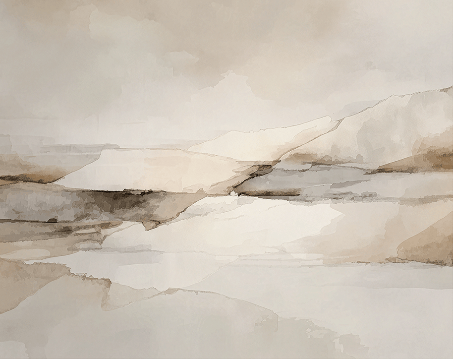 Earth tone wall art print with layered textures and soft natural colors, grounded decor for modern home