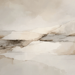 Earth tone wall art print with layered textures and soft natural colors, grounded decor for modern home