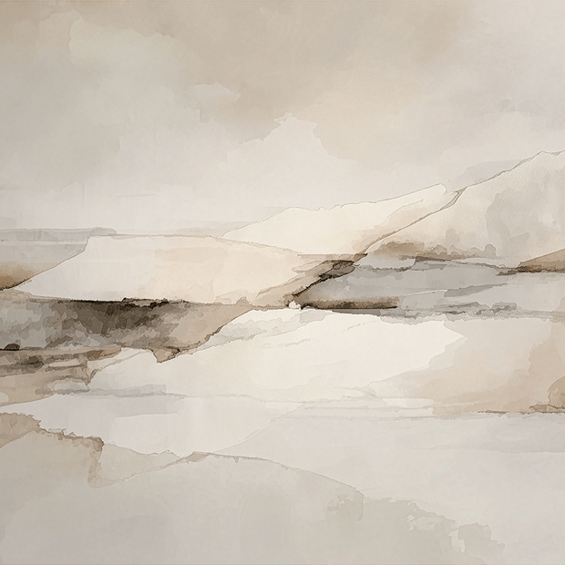 Earth tone wall art print with layered textures and soft natural colors, grounded decor for modern home