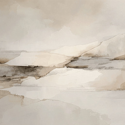 Earth tone wall art print with layered textures and soft natural colors, grounded decor for modern home