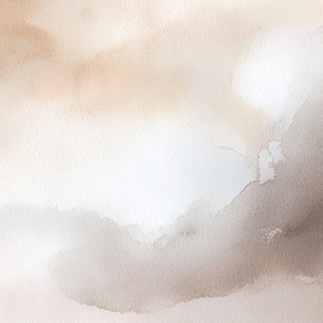 Earth tone wall art print with soft basin shapes and warm neutral palette, calm home decor
