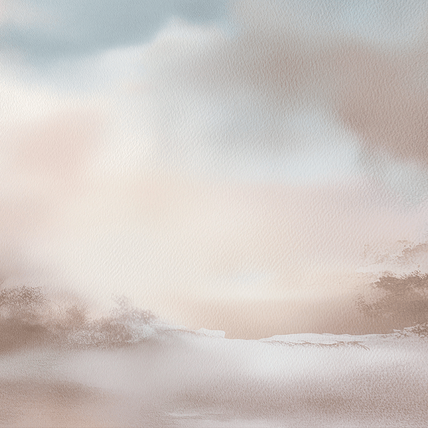 Soft landscape wall art print with pale dawn tones and gentle horizon, calm decor for modern interiors