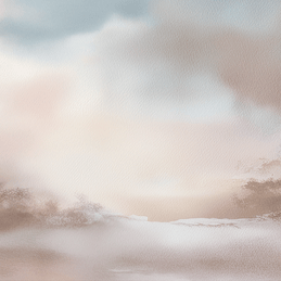Soft landscape wall art print with pale dawn tones and gentle horizon, calm decor for modern interiors