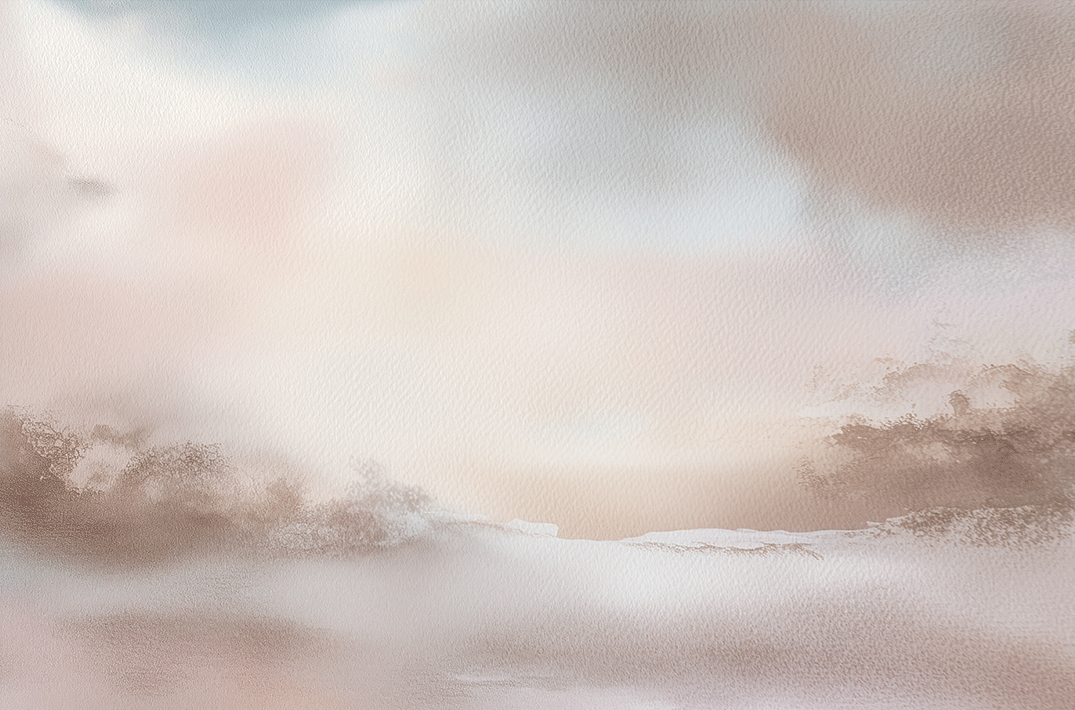 Soft landscape wall art print with pale dawn tones and gentle horizon, calm decor for modern interiors