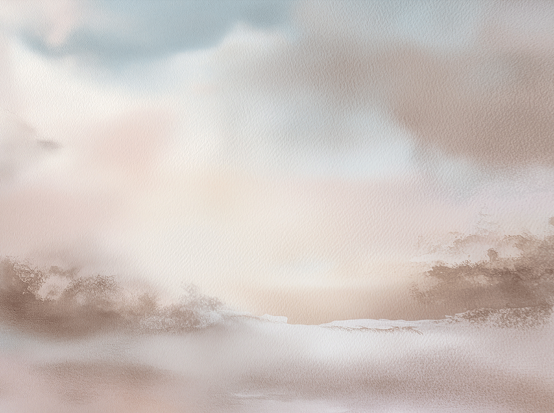 Soft landscape wall art print with pale dawn tones and gentle horizon, calm decor for modern interiors