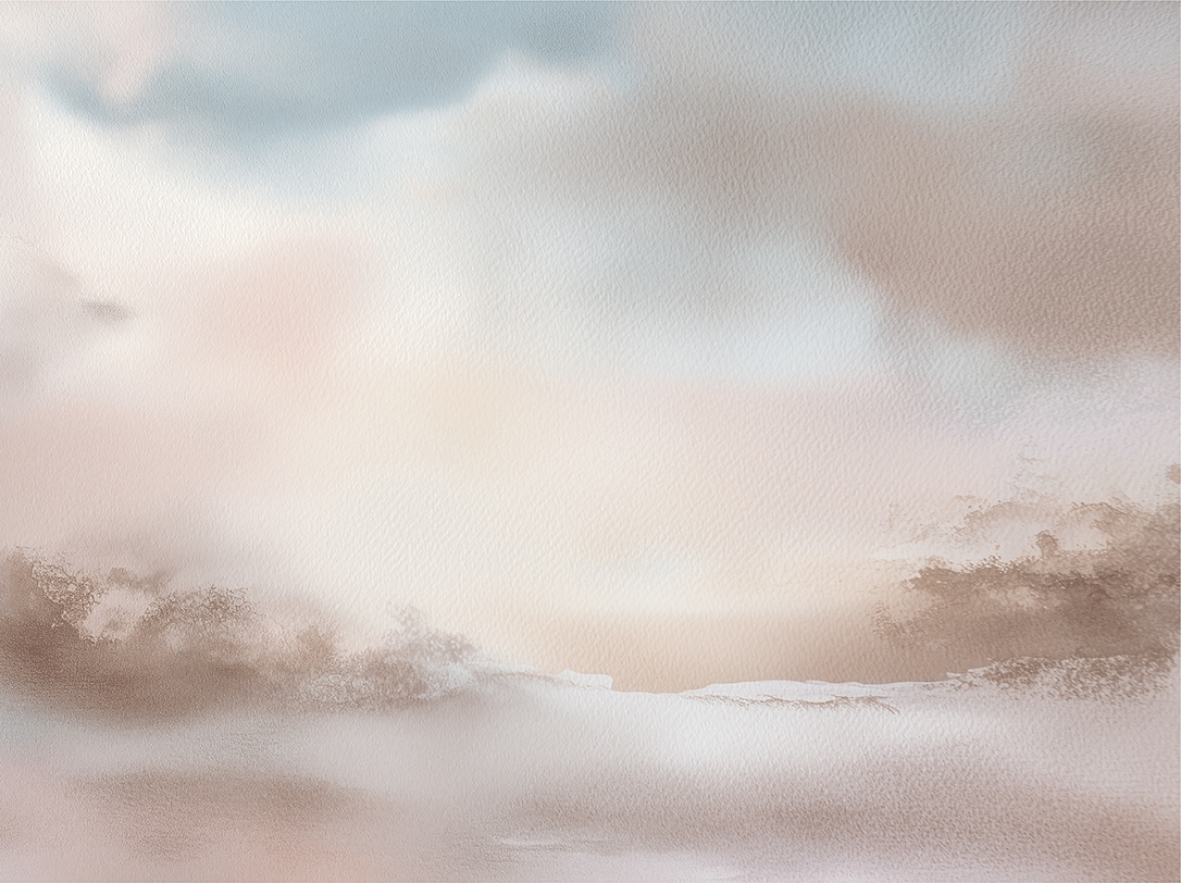 Soft landscape wall art print with pale dawn tones and gentle horizon, calm decor for modern interiors