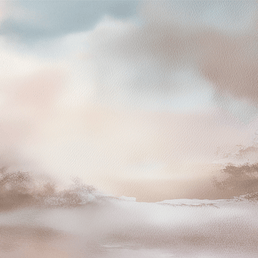 Soft landscape wall art print with pale dawn tones and gentle horizon, calm decor for modern interiors