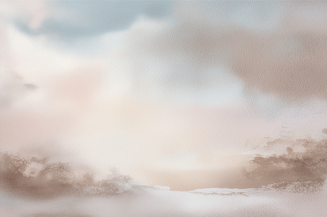 Soft landscape wall art print with pale dawn tones and gentle horizon, calm decor for modern interiors