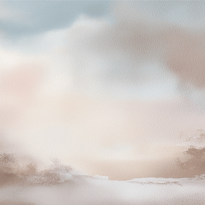 Soft landscape wall art print with pale dawn tones and gentle horizon, calm decor for modern interiors