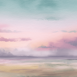 Neutral wall art print with soft misty layers and warm tones, minimalist decor for modern home