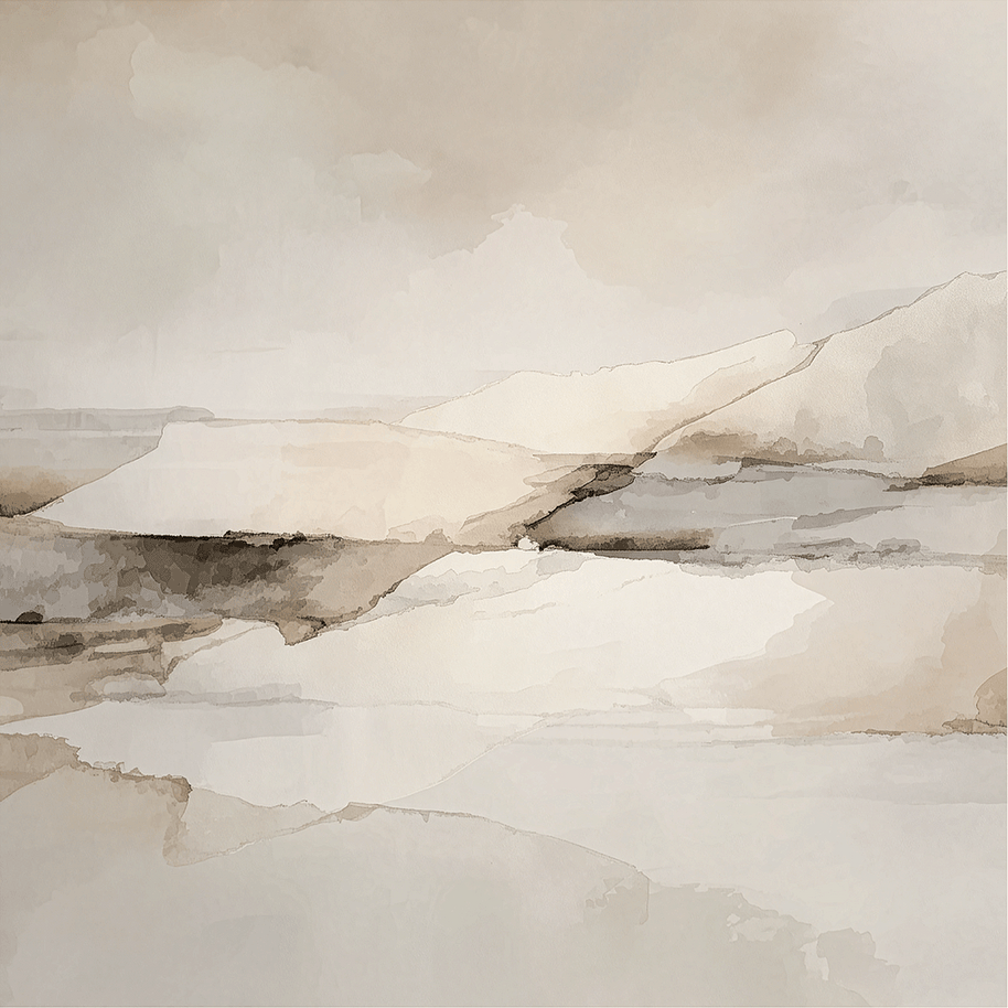 Earth tone wall art print with layered textures and soft natural colors, grounded decor for modern home